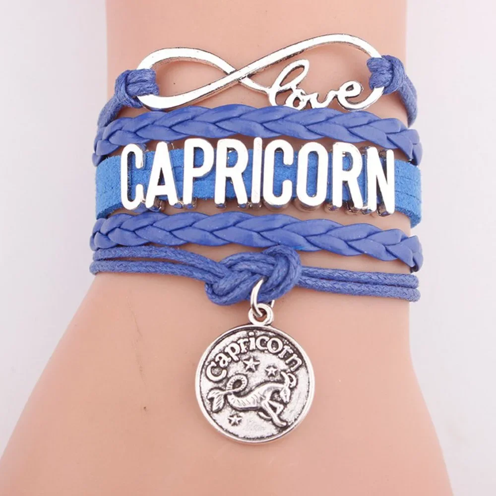 Sagittarius Bracelet Brown Leather Silver - Picture 6 of 12